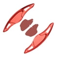 thumbnail image 2 of Palanca de cambio del volante, 2 paletas de cambio de aleación de aluminio rojo para coche aptas para 2018-2019 (2015-2019) rojo, 2 of 14