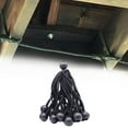 thumbnail image 2 of LOVIVER 10x Ball Bungee Cords Tent Tarp Fix Rope Tie Down Strap Elastic Rope for Black, 2 of 8