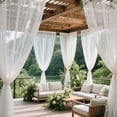 thumbnail image 5 of Outdoor Pole Mounted Mosquito Net Curtains for Gazebo, Mesh Screen Drapes for Porch, Patio, Wedding, and Sun Protection, 5 of 6