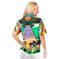 thumbnail image 2 of HAPPY BAY Women's Swim Overshirt Summer Hawaiian Blouse Tops XXL Motorcycle Bike, Green, 2 of 3