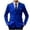 Blue, variant on ZCFZJW Men's Double-Breasted Suit Blazer Casual Long Sleeve Slim Fit Solid Color Sport Coat Jacket for Business, Wedding, Prom & Formal Events Army Green L