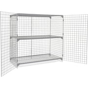 Global Industrial Wire Mesh Security Cage, 72 x 36 x 72