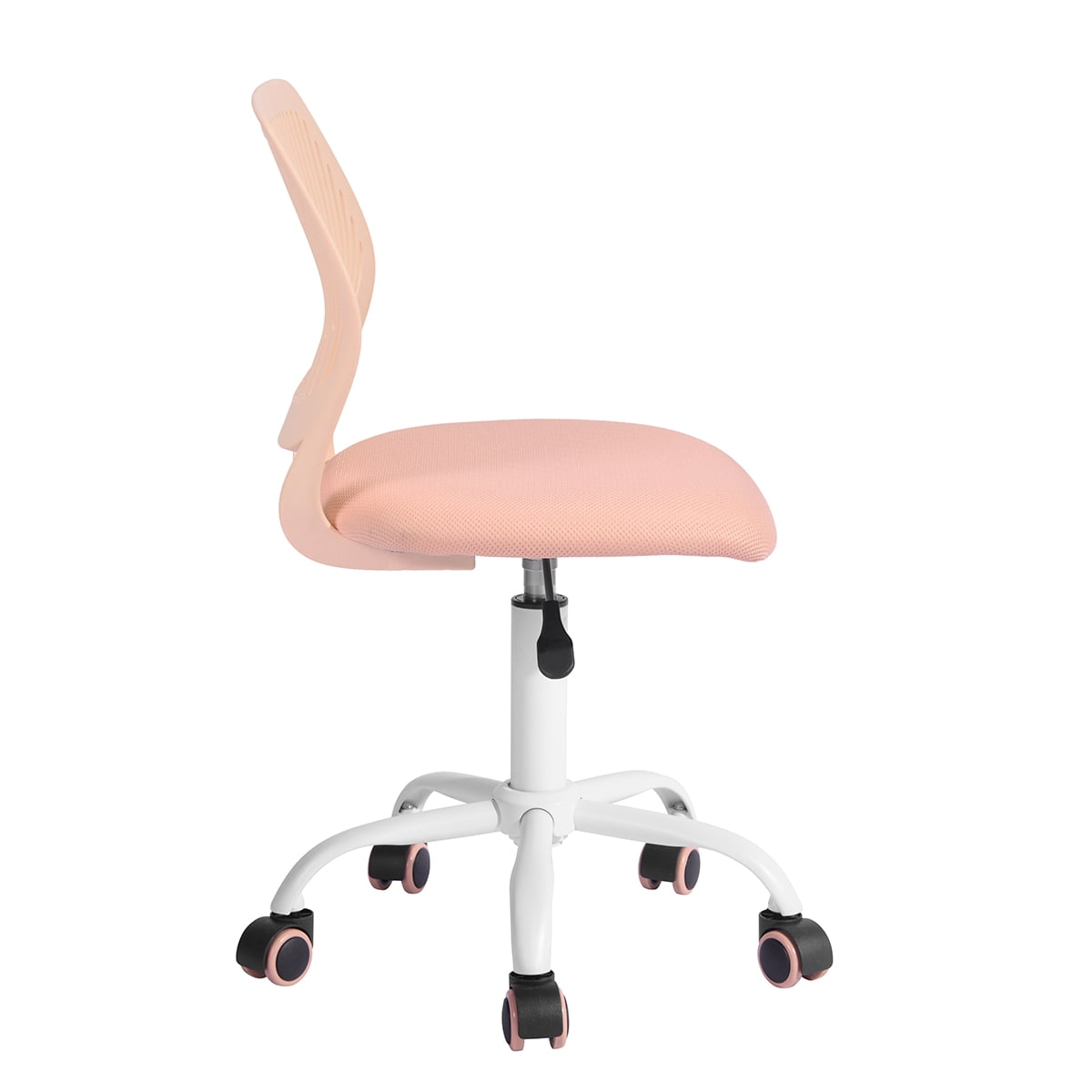 Ergonomic Mesh Office Chair, Height Adjustable 360° Swivel Task Chair with Lumbar Support, Breathable Mesh Chair with PU Casters for Home Office Study
