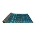 thumbnail image 2 of Ahgly Company Indoor Square Oriental Turquoise Blue Industrial Area Rugs, 4' Square, 2 of 4