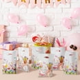 thumbnail image 3 of 2ooya Floral Theme Party Favor Bag with Die Cut Handle, Waterproof Gift Bag for Birthday Wedding,50Counts, 3 of 6