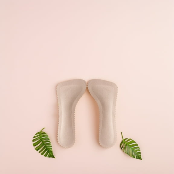 FUTUREORYY High Heel Cushion Inserts 1 Pair Khaki Flat for Women Pumps and Shoes with and PU Material