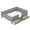 Gray, variant on Bellemave Full Size Montessori Low Floor Bed with Staircase and Guardrails, Bed with Bookshelves and 2 Drawers, No Box Spring Needed, Light Natural