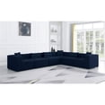 thumbnail image 2 of Meridian Furniture Cube Navy Durable Linen Modular Sectional, 2 of 3