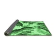 thumbnail image 2 of Ahgly Company Indoor Round Abstract Emerald Green Modern Area Rugs, 4' Round, 2 of 4