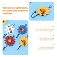 thumbnail image 2 of GOOHOCHY 2Pcs Resin Flower Shape Hat Hooks for Wall Mount Bathroom Towels, 2 of 8