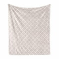 thumbnail image 1 of Damask Soft Flannel Fleece Blanket, Victorian Feminine Vintage Floral Swirls Curved Leaves Classic Medieval Inspired Design, Cozy Plush for Indoor and Outdoor Use, 60" x 80", Blush, by Ambesonne, 1 of 5