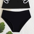thumbnail image 7 of NIEWTR Girls' Adjustable Strap Bikini Set Summer Cute Quick Dry 2 Piece Swimsuits For Toddler(Black,9-10 Years), 7 of 7