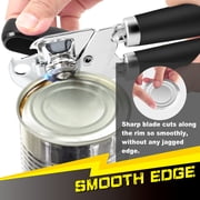 [Smoother Cut] PrinChef Manual Can Openers with Magnet, No-Trouble-Lid-Lift, Handheld Can Opener Smooth Edge with Sharp Blade