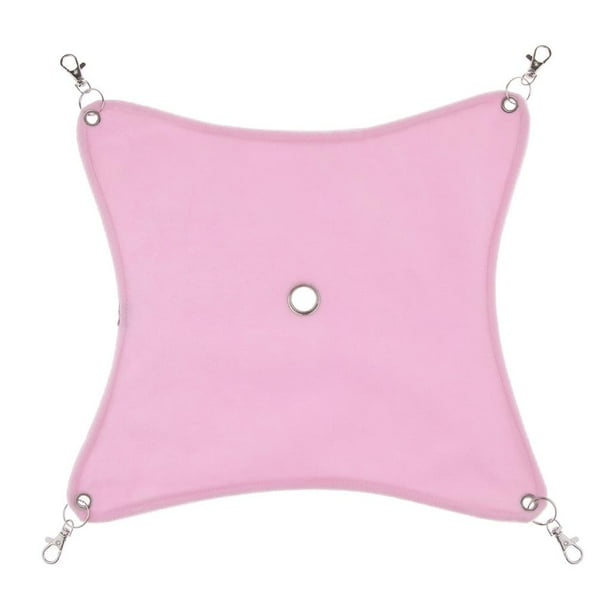 Hamaca de Hámster para Mascotas Pequeñas para Jaula, Jaula para Colgar en hogar, Juguetes para Ratones, , Chinchilla, Azul / Rosa, S / M / Salvador Hamaca para animales pequeños