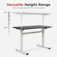 thumbnail image 5 of Sunny Health & Fitness Multi-Purpose Air-Drive Adjustable Standing Desk, Pneumatic Air Lifting, Electricity-Free, Scratch-Resistant Surface with up to 47.2" Height, Treadmill Compatible SF-A023001, 5 of 7