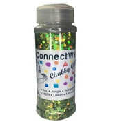 iConnectWith Glitter - Jungle Lime Green, Chubby Holographic Glitter