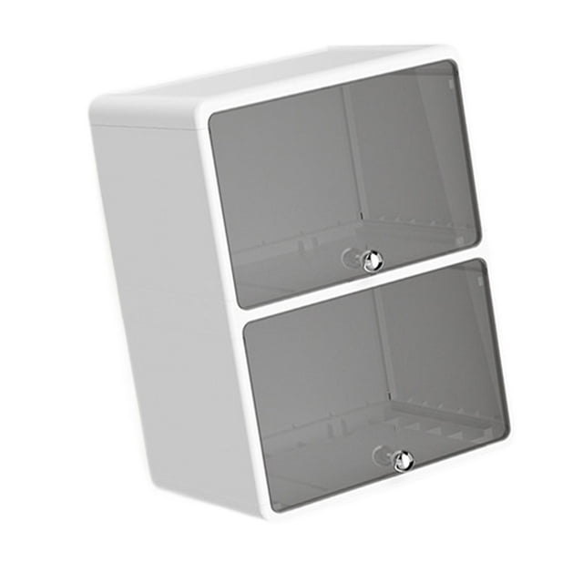 Caja de almacenamiento de escritorio Organizador de oficina Tapa abatible Gran capacidad Resistente Ahorro de espacio negro 332x245x45cm
