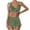 Green, variant on Admvng Womens Bathing Suits Plus Size Solid Color Swimsuit Bikini Split Swimsuit Suit S-3XL