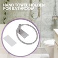 thumbnail image 5 of Toallero/soporte para toallas de mano, toallero redondo autoadhesivo, barra para toallas de mano Compatible con baño, acero inoxidable, 5 of 5
