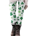 thumbnail image 5 of Haivin Women's Yoga Leggings with St. Patrick's Day Print, Tight-Fitting Stretch for Fitness Workout and Daily Casual Wear, 5 of 9