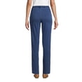 thumbnail image 3 of Lands' End Women's Petite Sport Knit Denim High Rise Elastic Waist Pull On Pants, 3 of 3