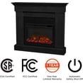 thumbnail image 6 of Real Flame Crawford 48" Slim Electric Fireplace in Black, 6 of 8