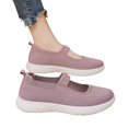 thumbnail image 7 of Domzle Women Mary Jane Shoes Slip On Walking Flats Comfortable Dressy Knit Washable Casual Shoe with Arch Support Purple, 7 of 7