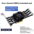 thumbnail image 2 of USB3.2 PCI Express Adapter PCI-E to 8 Port USB 3.2 Expansion Card 4 Channel USB3.0 PCIe X4 Controller Card for Camera, 2 of 5