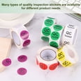 thumbnail image 5 of Uxcell 3Roll 1500Pcs QC Rework Repair Labels, 1 Inch Inventory Quality Control Stickers, 5 of 7