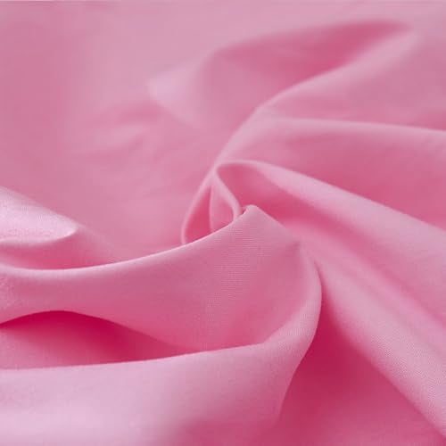 Pink Crib Bed Skirt 14 in Deep Drop Dust Ruffle Double Layer Microfiber Nursery Bedding Skirt for Baby Girls
