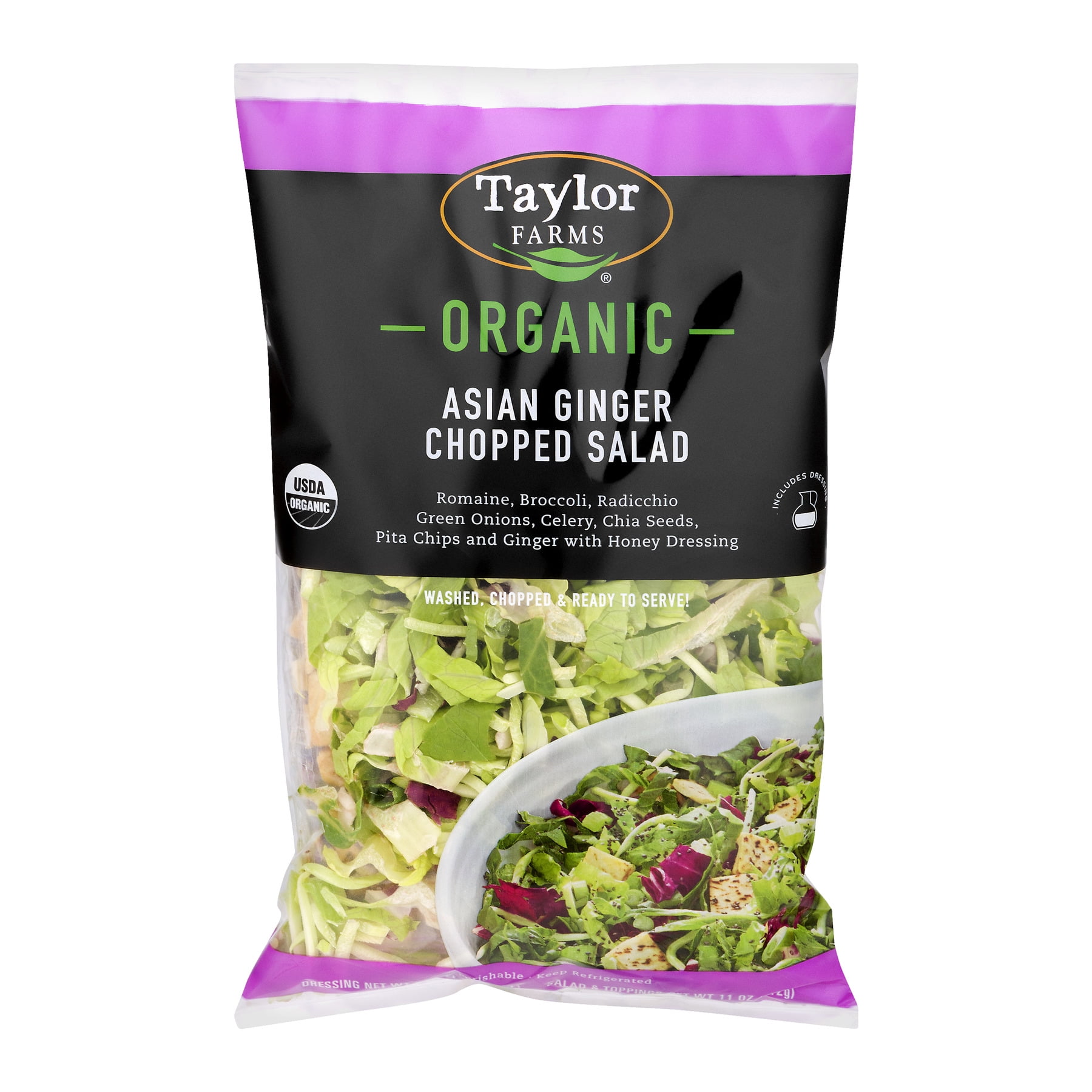 Taylor Farms Organic Asian Ginger Chopped Salad, 13.5 oz