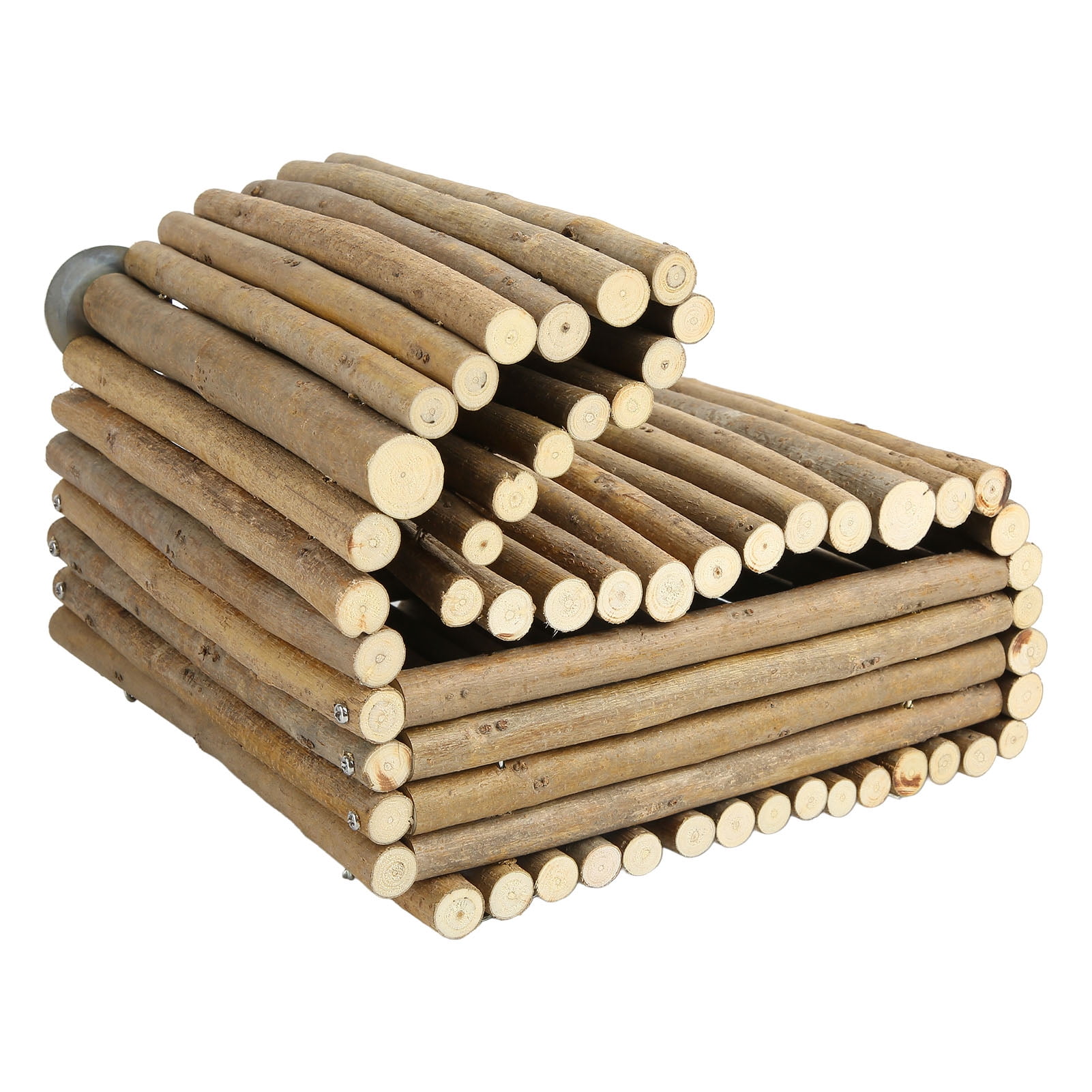 Yajisi Wooden Rabbit House Hanging Natural Wooden Hideout Hut for Rabbit Chinchilla Guinea Pig - Dimensions: 9.06 x 7.87 x 3.94 inches / 23 x 20 x 10 cm