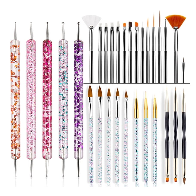 Juego de 31 pinceles para uñas BuyWeekMX pincel para gel decoración diseño revolucionario