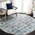 thumbnail image 2 of SAFAVIEH Isabella Dina Geometric Floral Area Rug, Navy/Ivory, 5'3" x 7'7", 2 of 9