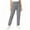 Gray, variant on Women's Solid Color Stretchy Scrub Pants Elastic Waist With Multi Side Pockets Relaxed Straight Cut Comfortable Uniform Bottoms For Nursing Workplace Army Green XL