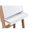 thumbnail image 2 of Furniture of America Asher Secretary Desk in White and Natural Wood with Drawer, 2 of 4