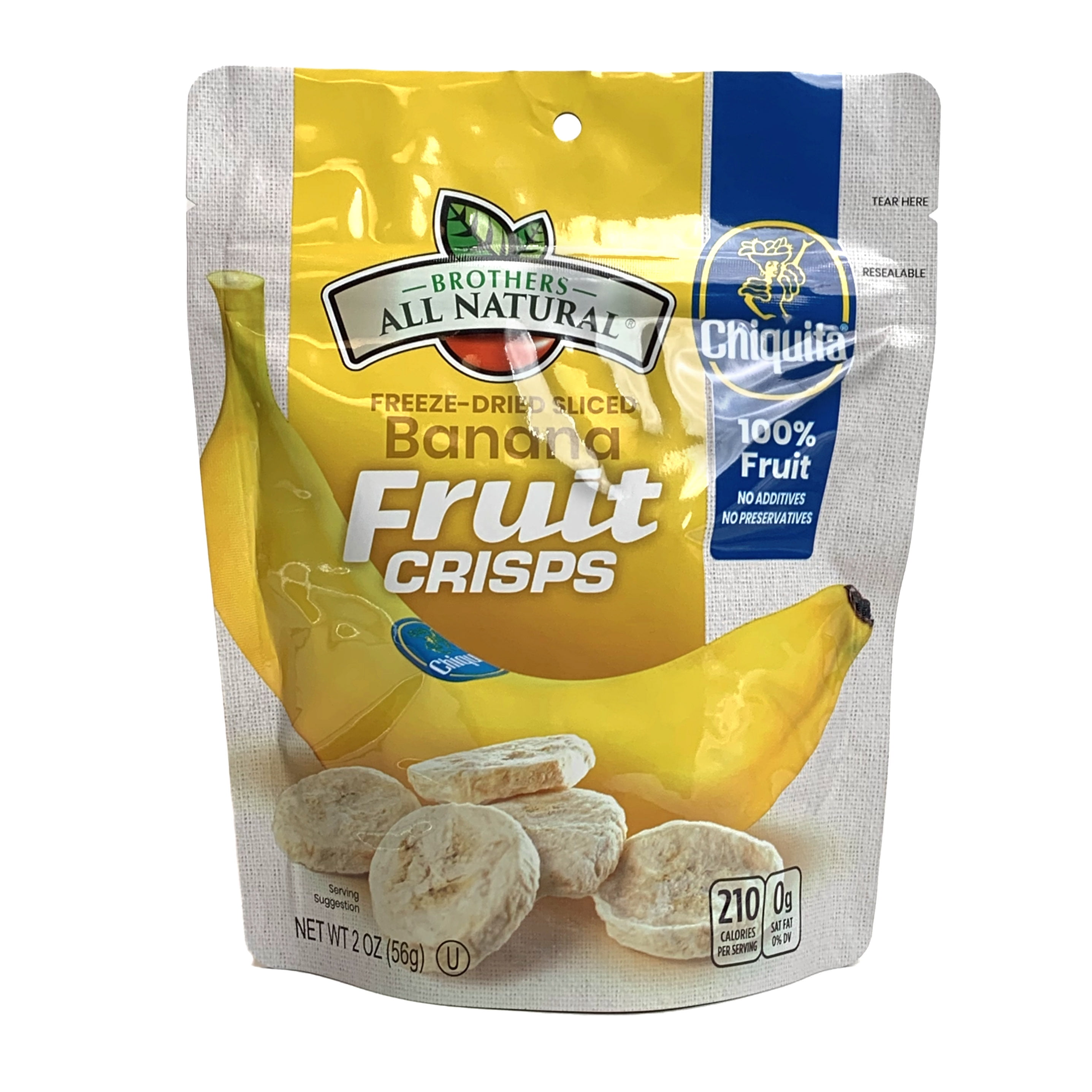 (2 pack) Chiquita Freeze Dried Banana Fruit Crisps