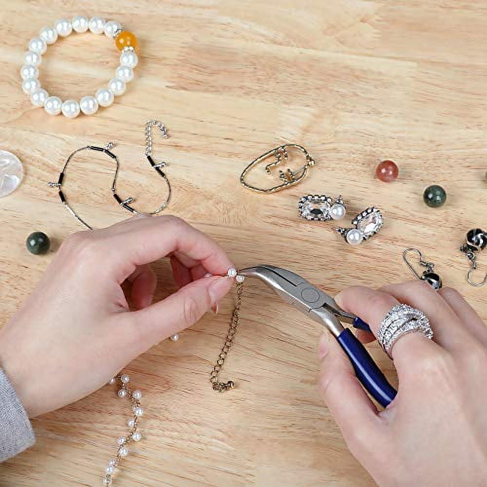 WORKPRO 7-Piece Jewelry Pliers Set, Professional Pliers for Jewelry Making Tools with Easy Carrying Pouch, Wire Cutters for Jewelry Making, Chain Nose Pliers, Craft Pliers, Earring Pliers