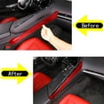 thumbnail image 5 of TINKI Real Carbon Fiber Center Control Side Trim Compatible with Chevrolet Corvette C8 2020-2023, Center Console Passenger Side Decorative Strip Cover, 5 of 15