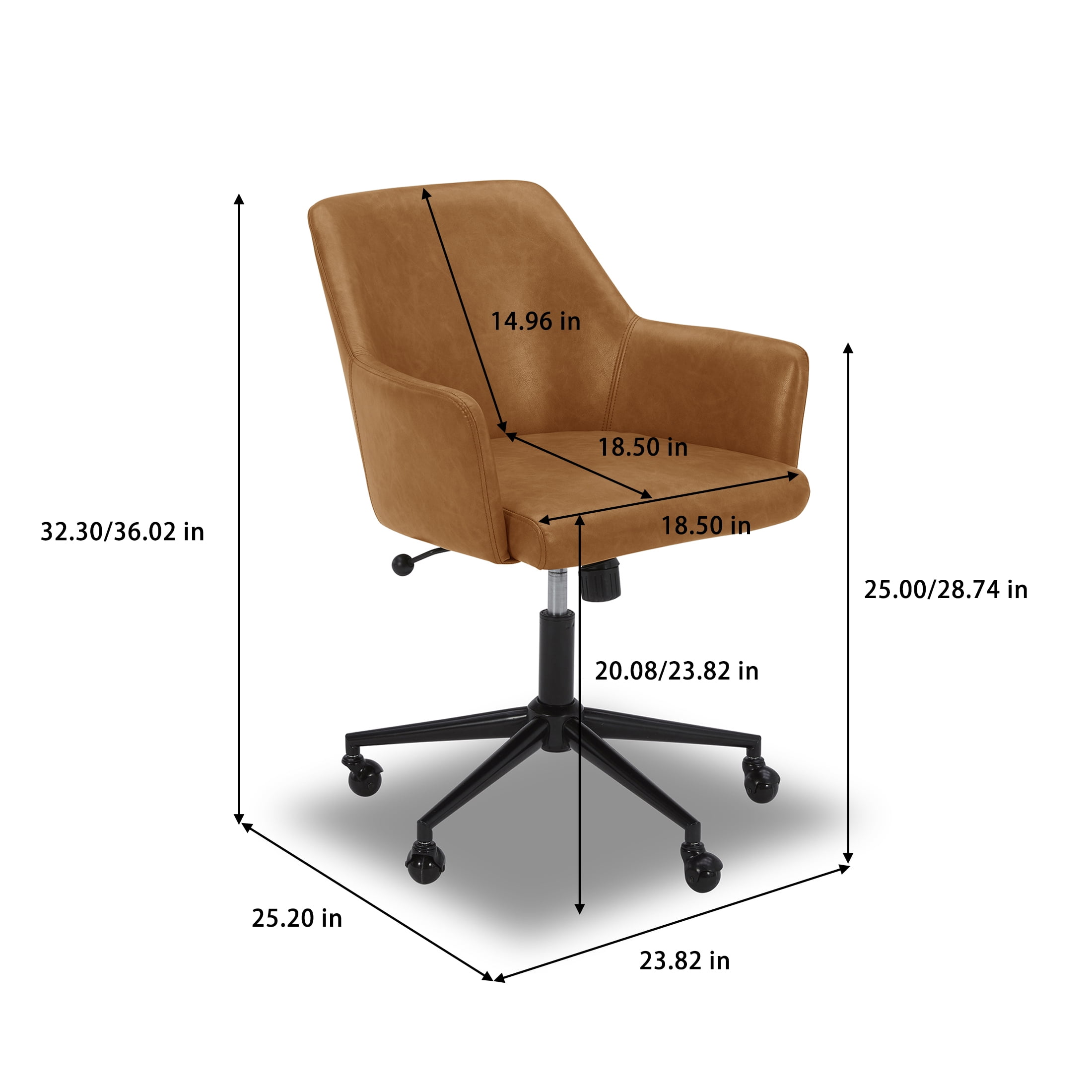 Better Homes & Gardens Greyson Office Chair, Chesnut