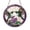 Acrylic 3.5 Inch, variant on Hummingbird Stained Glass Style Suncatcher Window Hanging, Emerald Bird and Purple Flower Decorative Art Panel, Garden Inspired Home Decor Accent Ornament Gift