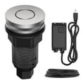 thumbnail image 2 of KRAUS Garbage Disposal Air Switch Kit in Spot-Free Stainless Steel with Flat-Top Push Button, AC Adapter, Power Cord, and Air Tube Included, 2 of 13