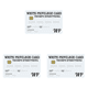 thumbnail image 1 of Privilegio Material PVC Símbolo Identidad Derechos Especiales Tarjeta Visita Blanco, 1 of 9