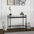 thumbnail image 4 of Maklaine 36" Modern Blackened Bronze/Black Grain Metal/Glass Home Office, 4 of 11