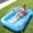 Clear Blue, variant on Inflatable Tanning Pool Lounger Float with Sprinkler, 77" x 48" Pool Floats Adult with Pillow, 6 in 1 Suntan Tub Raft Floatie with Drink Holder Sunbathing Water Lounge