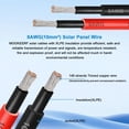 thumbnail image 2 of Cable solar MOOKEERF 8 AWG 46 m negro y rojo para exterior, 2 of 7