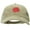 Khaki, variant on Rosy Rose Embroidered Washed Solid Pigment Dyed Cotton Twill Brass Buckle Cap - White OSFM