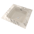 thumbnail image 3 of TOTO® Connelly™ Square Undermount Bathroom Sink with CEFIONTECT, Sedona Beige - LT491G#12, 3 of 3