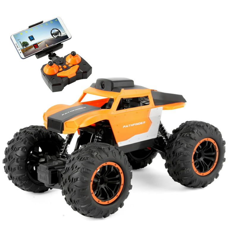 Christmas Saving Clearance! Sruiluo Remote Control Car with Camera, 2.4 GHz Off-Road Remote Control Car with WiFi Camera, High Speed Racing Monster