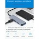 thumbnail image 2 of 2013U3 4-en-1 USB Hub Splitter Multipuerto USB 3.0 Adaptador a USB3.0 * 4 Extensión USB portátil con Eccomum Gris, 2 of 7